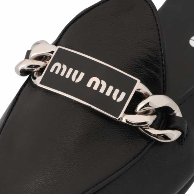 ミュウミュウ MIU MIU フラットシューズ スリッパ ミュール ロゴ チェーンディテール サンダル 5D867D015 011 002の通販はau  PAY マーケット - アメイジングサーカス au PAY マーケット店 | au PAY マーケット－通販サイト