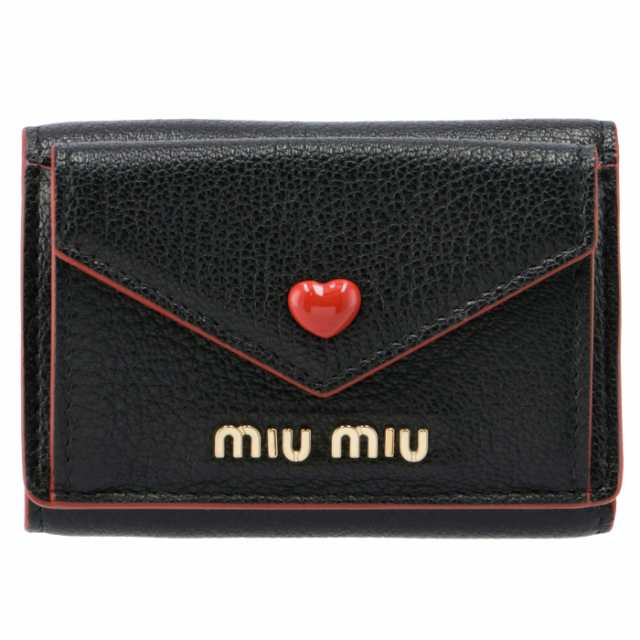 ミュウミュウ Miu Miu 財布 三つ折り ミニ財布 マドラスlove ミニウォレット 三つ折り財布 5mh021 2bc3 002の通販はau Pay マーケット アメイジングサーカス