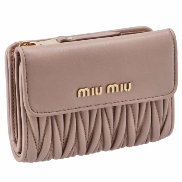 ミュウミュウ Miu Miu 年秋冬新作 財布 二つ折り マテラッセ 折りたたみ財布 二つ折り財布 5ml002 N 770の通販はau Pay マーケット アメイジングサーカス