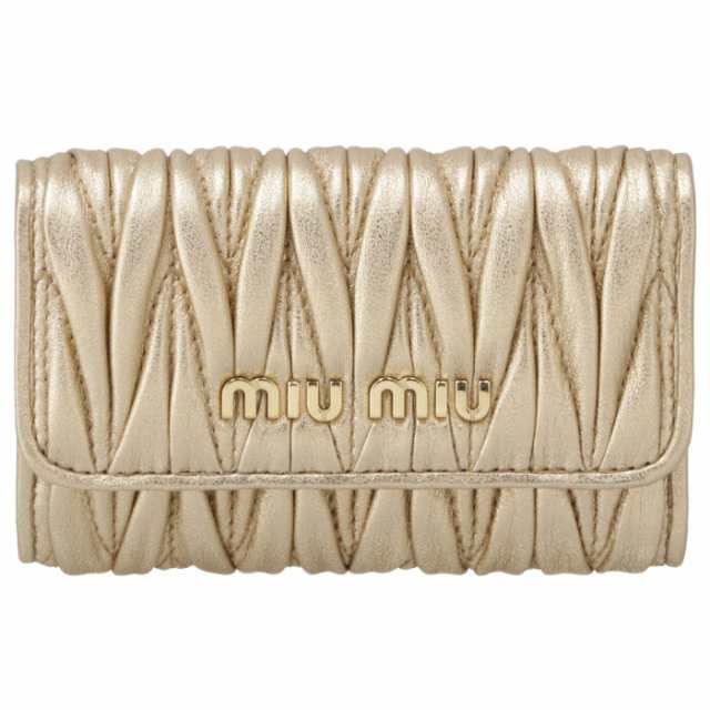 ミュウミュウ MIU MIU キーケース 6連 マテラッセ 6連キーケース