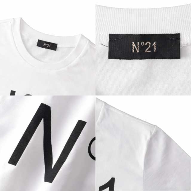 ヌメロ ヴェントゥーノ N°21 キッズ Tシャツ ロゴプリント クルー ...