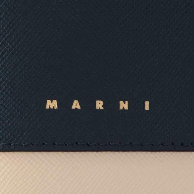 マルニ MARNI 財布 二つ折り ミニ財布 サフィアーノレザー 二つ折り