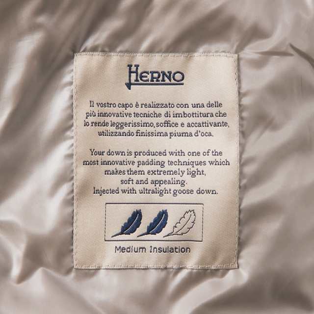 ヘルノ HERNO ダウンコート ジャケット エコファー 38size〜42size