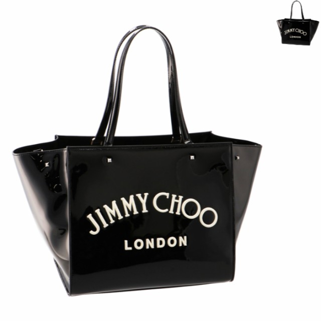 ジミーチュウ JIMMY CHOO トートバッグ VARENNE TOTE S パテント ロゴ VARENNETOTES BQI