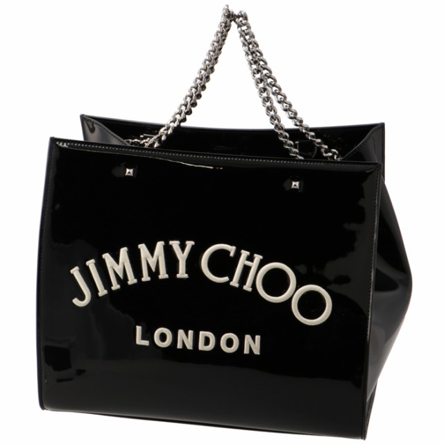 ジミーチュウ JIMMY CHOO トートバッグ VARENNE TOTE S パテント ロゴ VARENNETOTES BQI