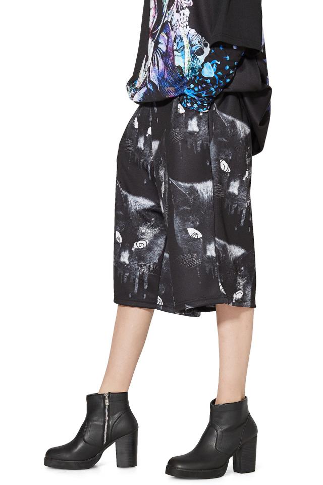 Ankorock アンコロック ボトムス メンズ パンツ レディース ハーフパンツ ショート ひざ下 ビッグ 猫 柄の通販はau Pay マーケット Ankorock