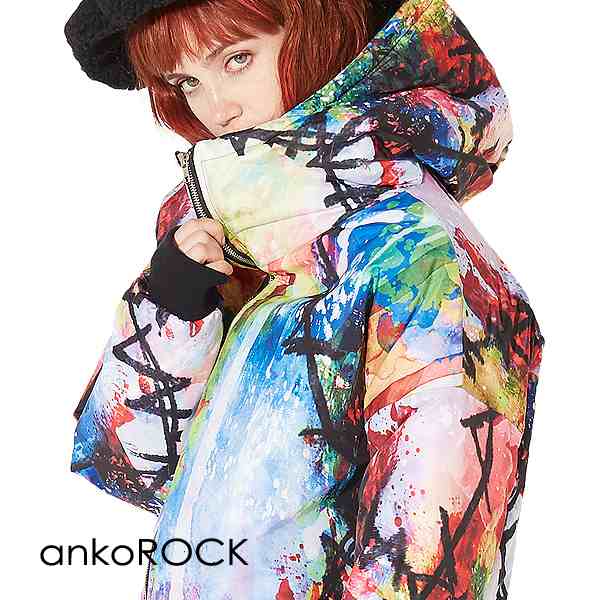 Ankorock アンコロック ジャケット ダウン メンズ レディース 長袖 ロング丈 ビッグシルエット カラフルの通販はau Wowma Ankorock