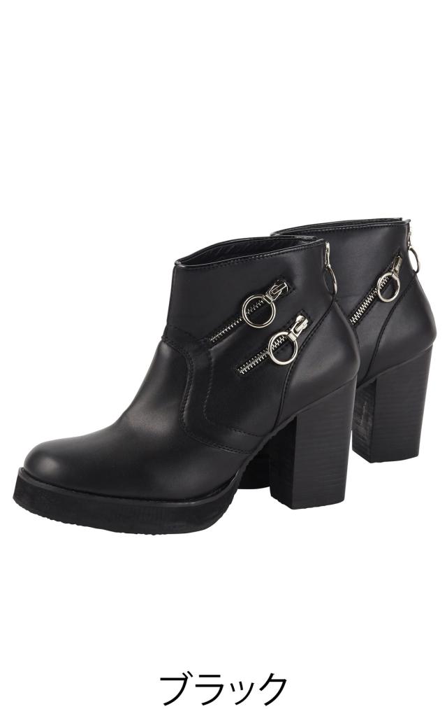 Ankorock アンコロック ヒールブーツ メンズ ブーツ レディース レザー ショートブーツ 太ヒール 靴 くつの通販はau Pay マーケット Ankorock