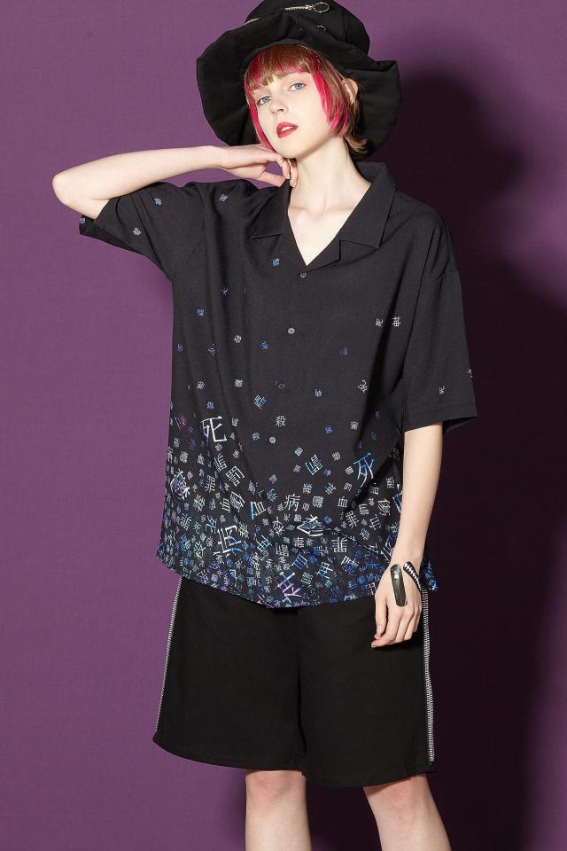 Ankorock アンコロック シャツ メンズ 開襟シャツ レディース オープンカラーシャツ 半袖 ビッグ 病みかわいいの通販はau Pay マーケット Ankorock