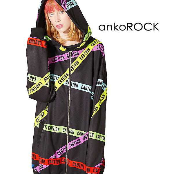 Ankorock アンコロック パーカー メンズ ジップパーカー レディース ユニセックス 服 ブランド 長袖 ロング丈 総柄 プリント ジップアッの通販はau Pay マーケット Ankorock