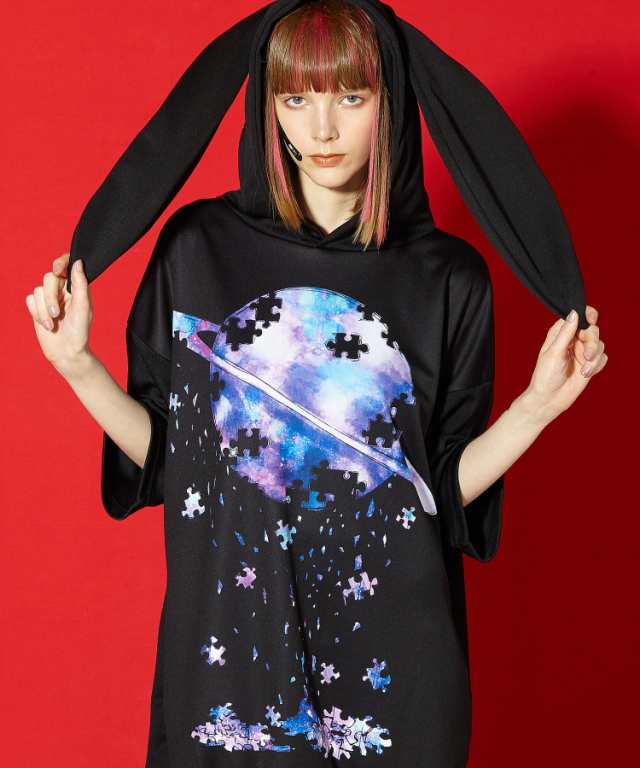 退廃土星Ｔシャツ -メガビッグ-