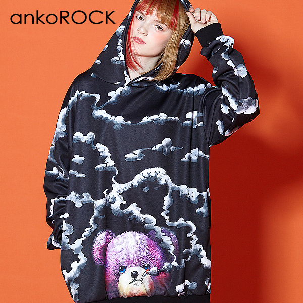 Ankorock アンコロック パーカー メンズ プルオーバー レディース ユニセックス 服 ブランド 長袖 厚手 プリント アニマル柄 動物柄 テデの通販はau Pay マーケット Ankorock