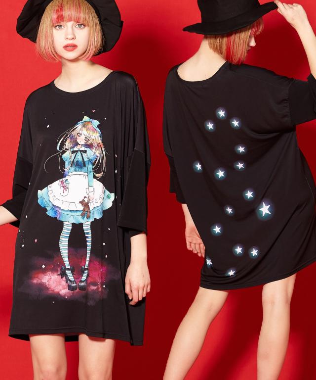 Ankorock アンコロック Tシャツ メンズ ビッグtシャツ レディース ユニセックス 服 ブランド プリントtシャツ 総柄 女の子 ガールズプリの通販はau Pay マーケット Ankorock