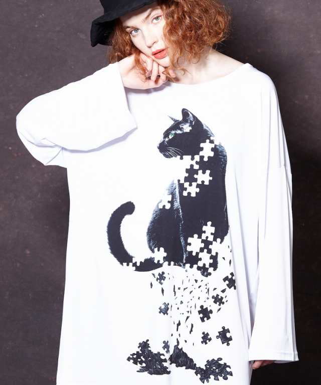 ankoROCK アンコロック トップス ロングスリーブ カットソー/Tシャツ 退廃黒猫 メンズ レディース ユニセックス 服 ブランド ｜au  PAY マーケット