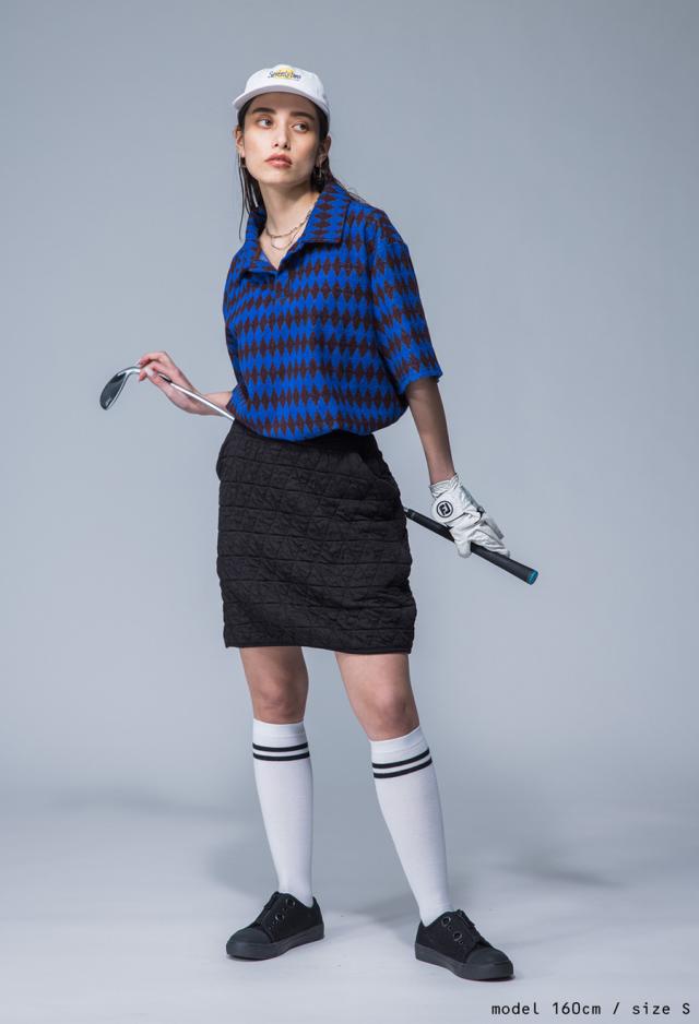 ANTIQUA GOLF×STCH 幾何学柄 開襟トップス メンズ 送料無料・再販。メール便不可【z】_11
