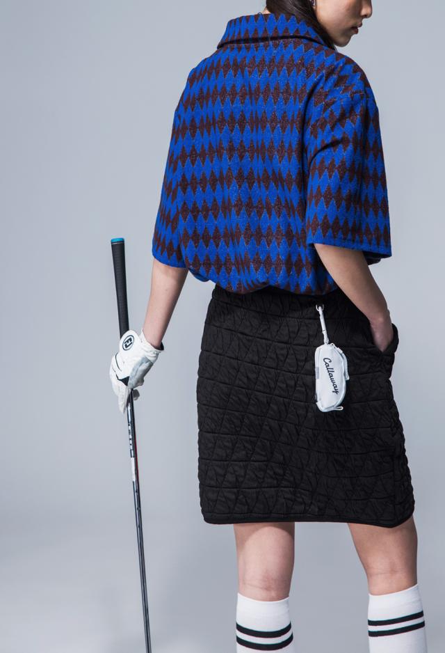 ANTIQUA GOLF×STCH 幾何学柄 開襟トップス メンズ 送料無料・再販。メール便不可【z】_13