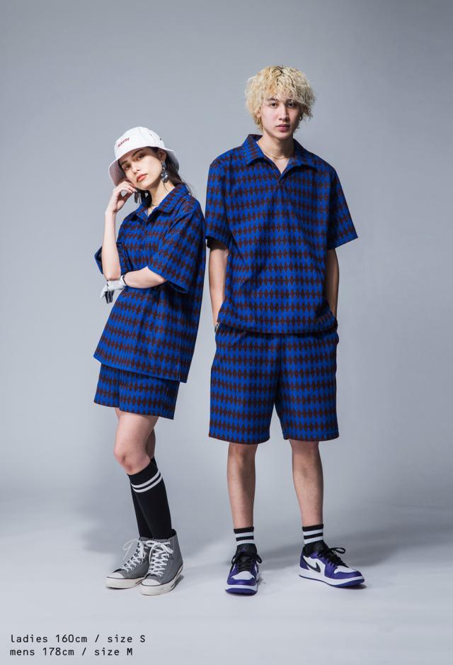 ANTIQUA GOLF×STCH 幾何学柄 開襟トップス メンズ 送料無料・再販。メール便不可【z】_17