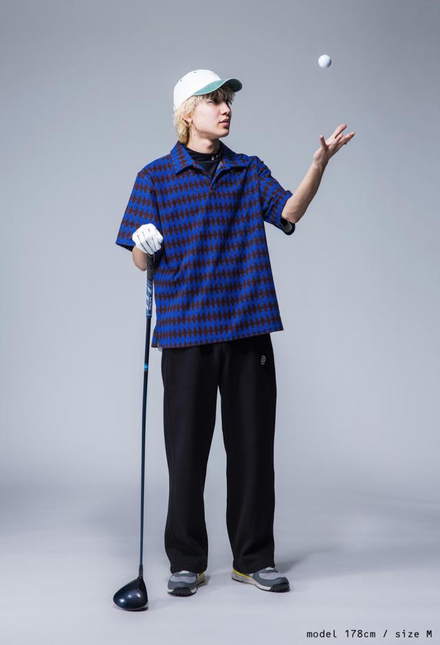 ANTIQUA GOLF×STCH 幾何学柄 開襟トップス メンズ 送料無料・再販。メール便不可【z】_19