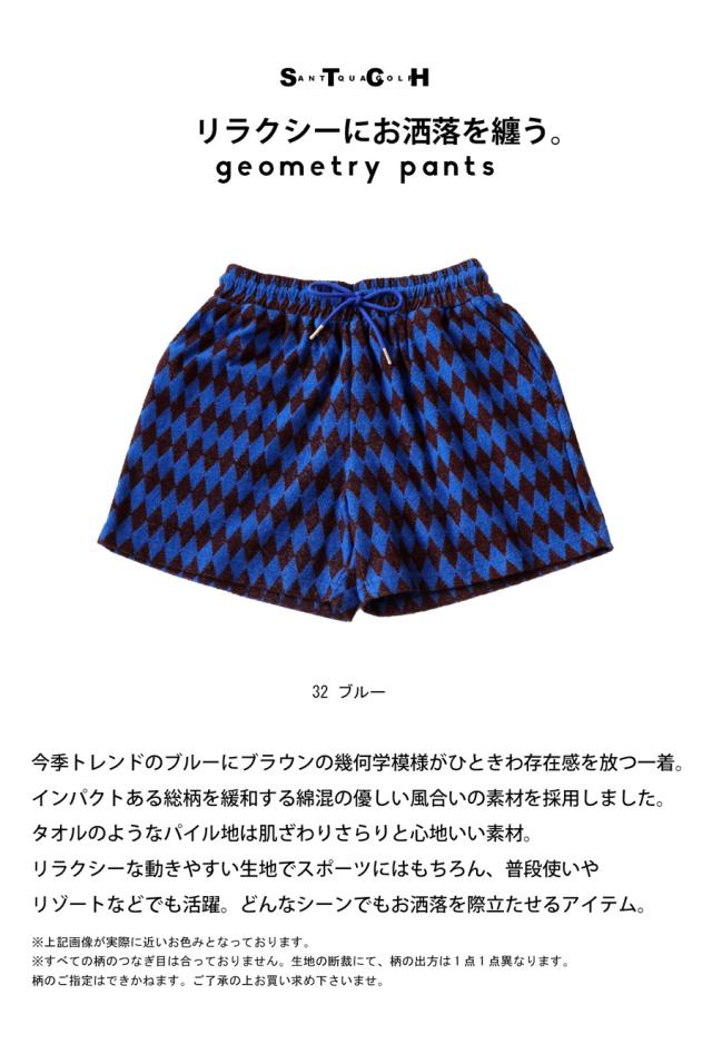 再入荷予定有!ANTIQUA GOLF×STCH 幾何学柄 ハーフパンツ メンズ 送料無料・メール便不可【Z】_1