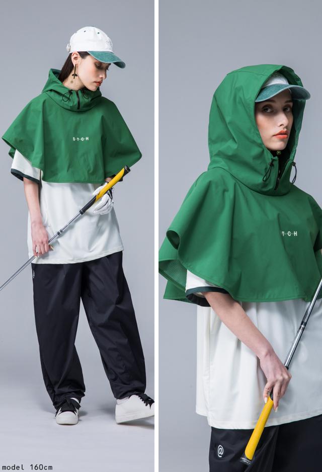 ANTIQUA GOLF×STCH レインポンチョ レディース 送料無料・(100)メール