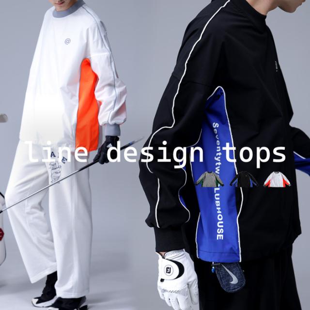 ANTIQUA GOLF×STCH パイピングトップス メンズ 送料無料・再販。(500)メール便可【Z】