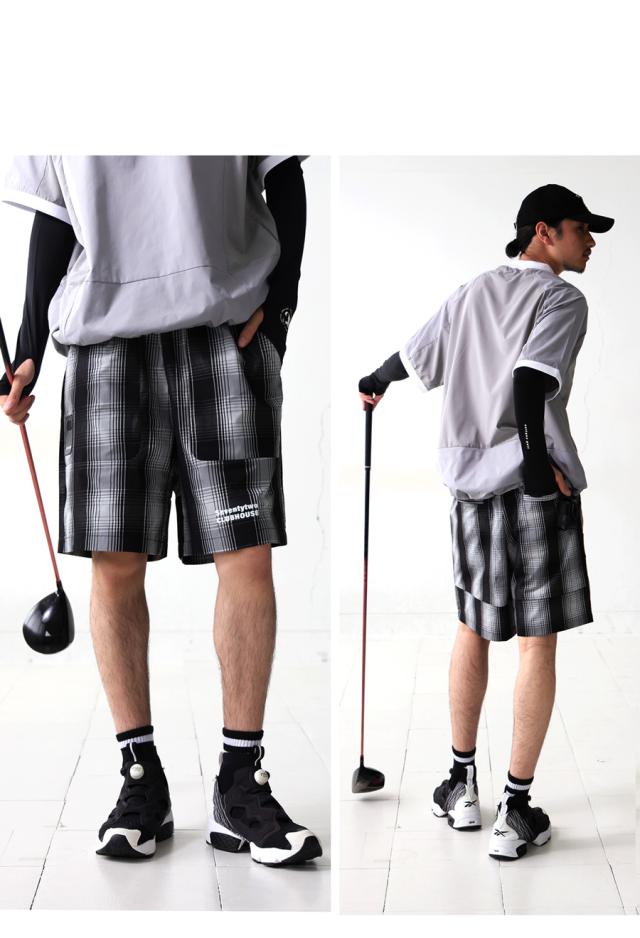 【ANTIQUA GOLF×STCH】ゴルフパンツ　裏起毛　ティーホルダー★新品 ANTIQUA GOLF×STCH】ゴルフパンツ 裏起毛 ティーホルダー☆新品
