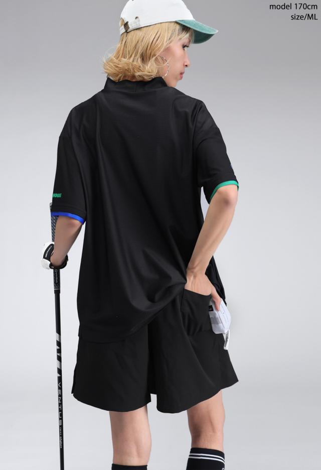 ANTIQUA GOLF×STCH メッシュライクトップス 貨物輸送無料・(80)電子メール便可