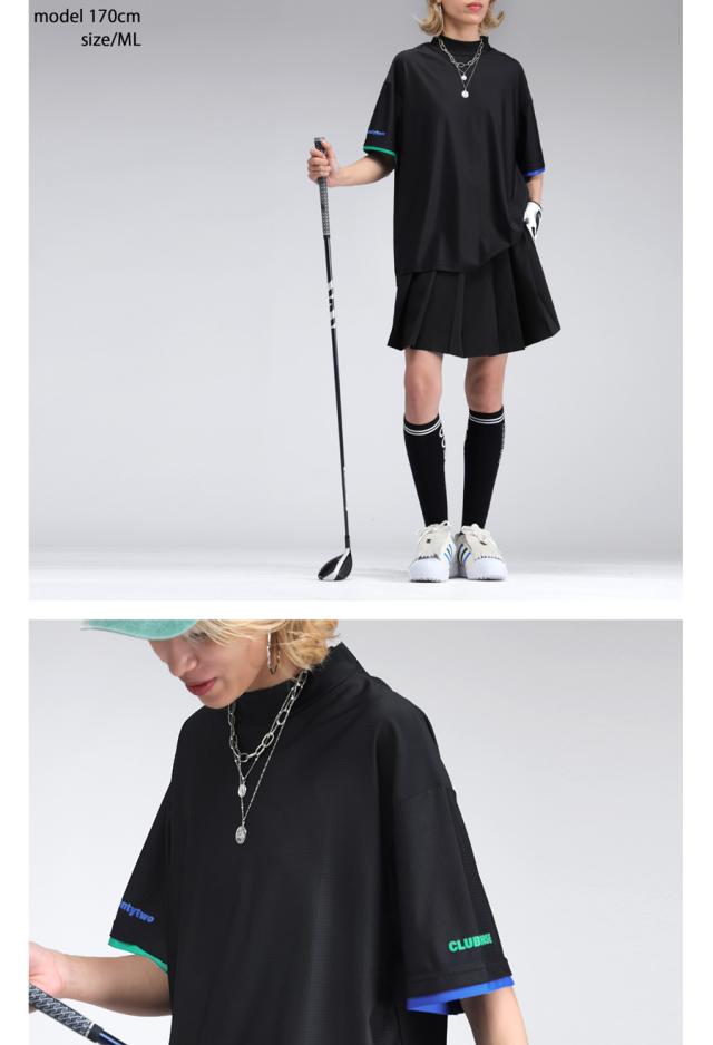 ANTIQUA GOLF×STCH メッシュライクトップス 貨物輸送無料・(80)電子メール便可