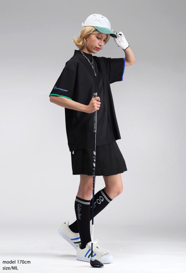 ANTIQUA GOLF×STCH メッシュライクトップス 貨物輸送無料・(80)電子メール便可
