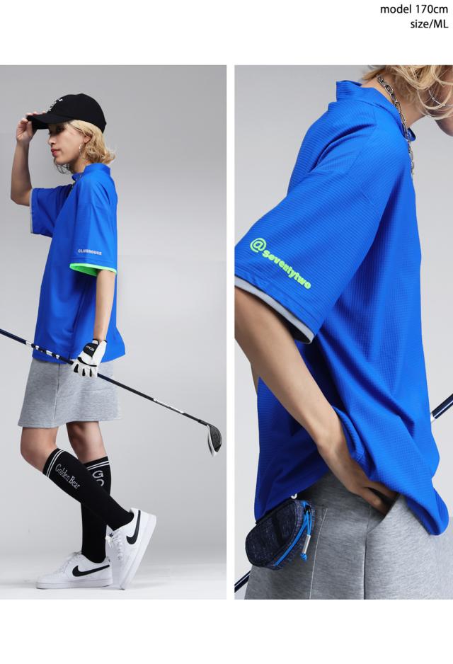 ANTIQUA GOLF×STCH メッシュライクトップス 貨物輸送無料・(80)電子メール便可