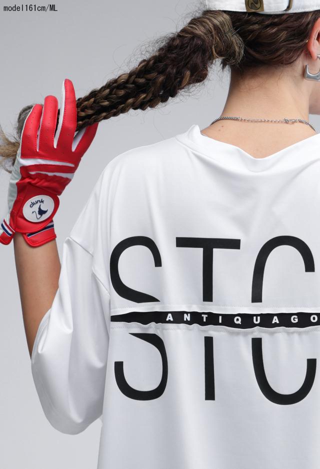 ANTIQUA GOLF×STCH バックロゴデザインTシャツ 送料無料・3月13
