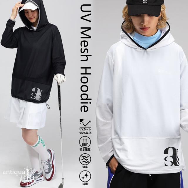 ANTIQUA GOLF×STCH レディース パーカー 送料無料・(100)メール便可