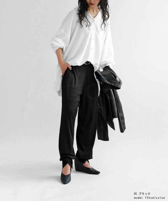 ランキング第1位 スリットリブパンツ パンツ レディース ボトムス ロング 7月29日10時〜再販 500ptメール便可