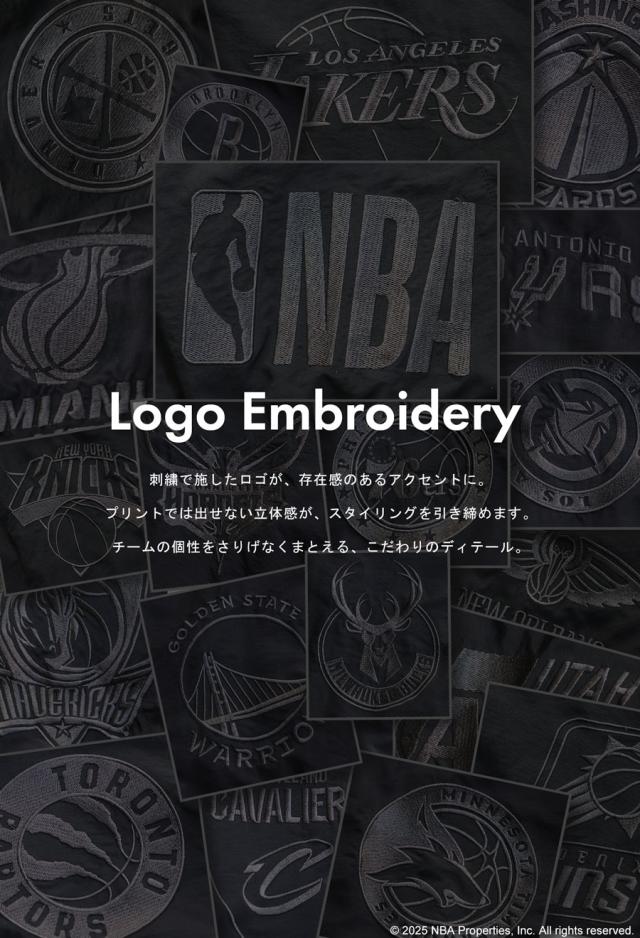 NBA公式 ロゴ刺繍 バルーンジャケット レディース 送料無料・メール便不可 冬新作