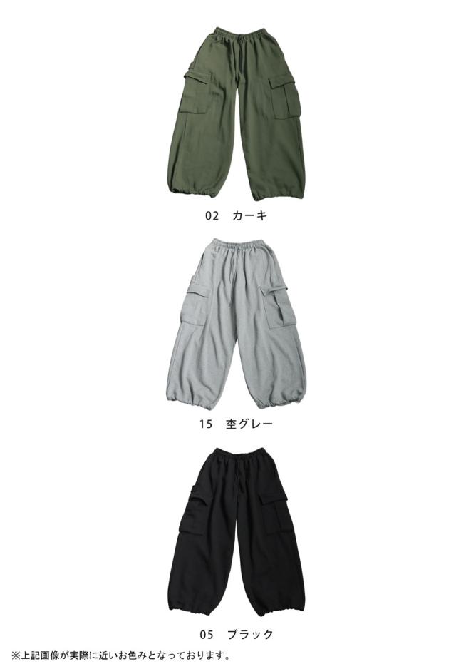 裏毛カーゴワイドパンツ レディース ボトムス パンツ 送料無料・メール便不可 秋新作_19