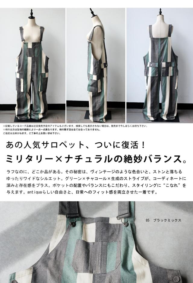 オーバーオール レディース ストライプ柄 パンツ 送料無料 ・メール便不可 冬新作_1