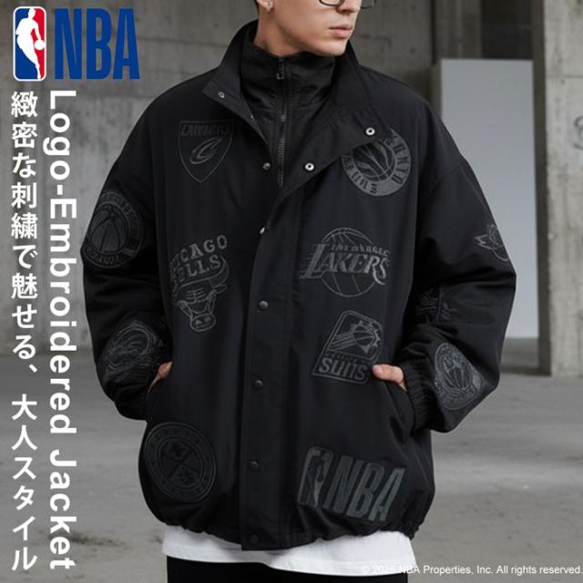 NBA公式 ロゴ刺繍 バルーンジャケット メンズ 送料無料・メール便不可 冬新作