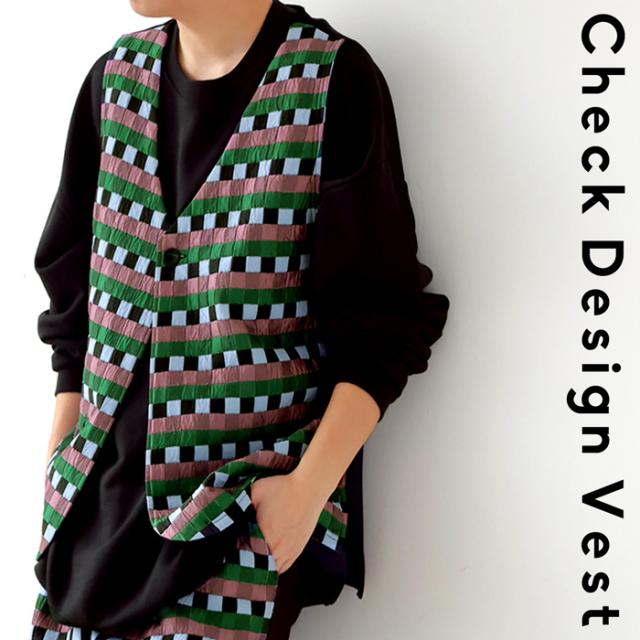 ベスト メンズ トップス チェック柄 無地 送料無料・(500)メール便可【Z】の通販は 6,098円