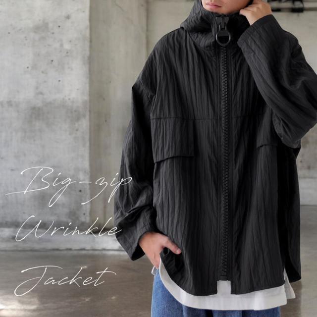 シワ加工 ライトアウター メンズ アウター 羽織 送料無料・1月13日10時〜発売。メール便不可 冬新作の通販は