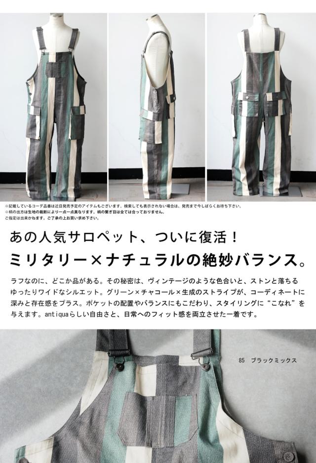 オーバーオール メンズ ストライプ柄 パンツ 送料無料・メール便不可 冬新作_1