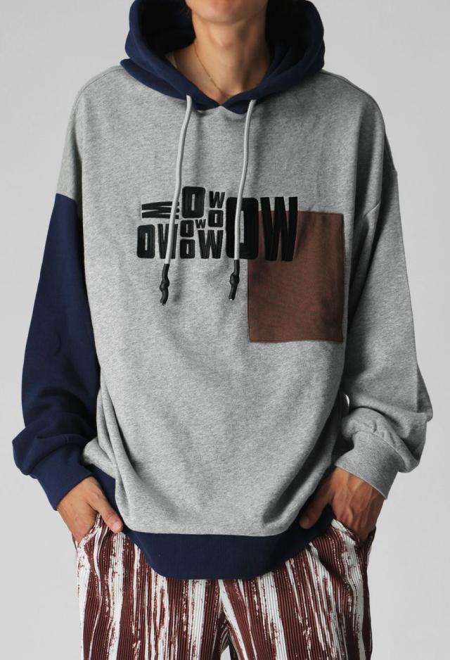 切替 ロゴ フーディー ユニセックス オーバーサイズ 送料無料・メール便不可 秋新作