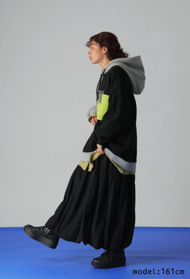 切替 ロゴ フーディー ユニセックス オーバーサイズ 送料無料・メール便不可 秋新作