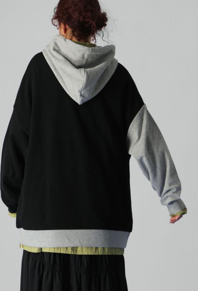 切替 ロゴ フーディー ユニセックス オーバーサイズ 送料無料・メール便不可 秋新作