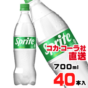 【送料無料】【安心のコカ・コーラ社直送】スプライト PET 700mlx40本（20本x2ケース）