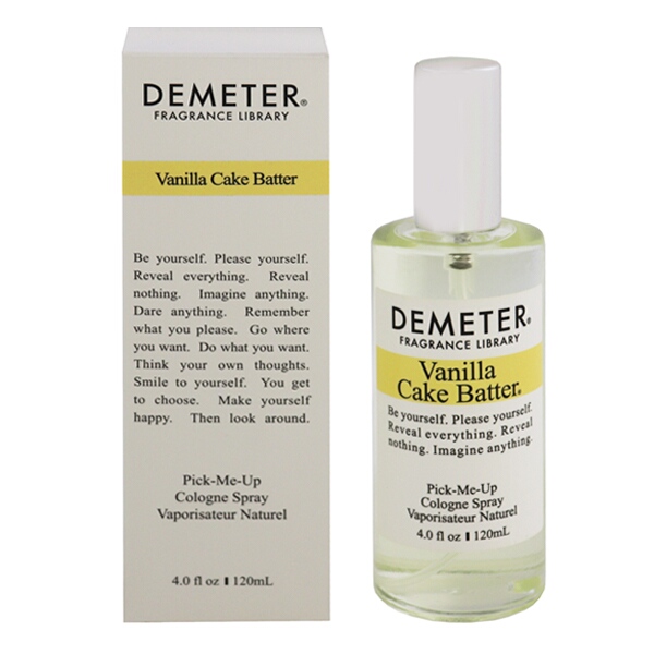 ディメーター 香水 女性用 バニラケーキ バター EDC・SP 120ml VANILLA CAKE BATTER PICK ME UP COLOGNE DEMETER