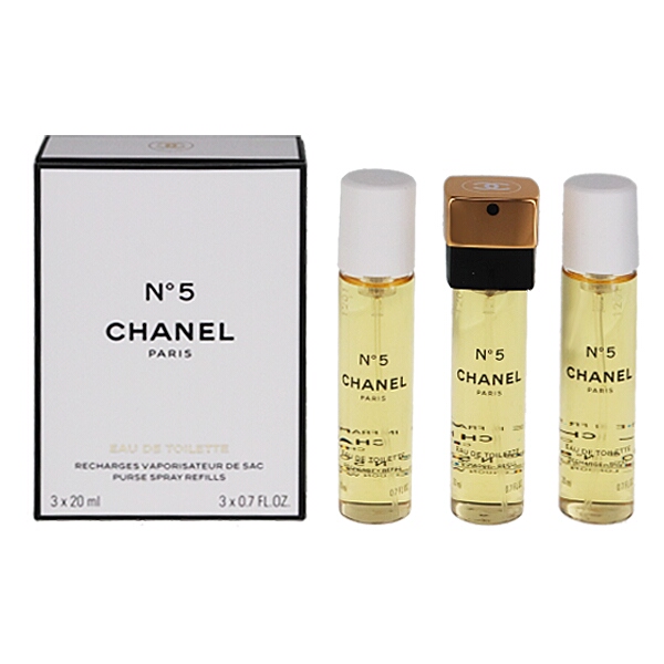 シャネル 香水 女性用 No.5 セット (スプレーヘッド付き) 20ml×3