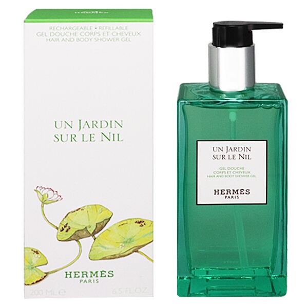 エルメス ナイルの庭 ヘア＆ボディ シャワージェル 200ml UN JARDIN SUR LE NIL HAIR AND BODY SHOWER GEL HERMES