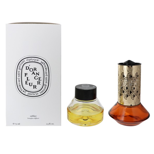 砂時計型ディフューザー フルール ド ランジェ 75ml 送料無料 FLEUR D’ORANGER (ORANGE BLOSSOM) HOURGLASS DIFFUSER DIPTYQUE