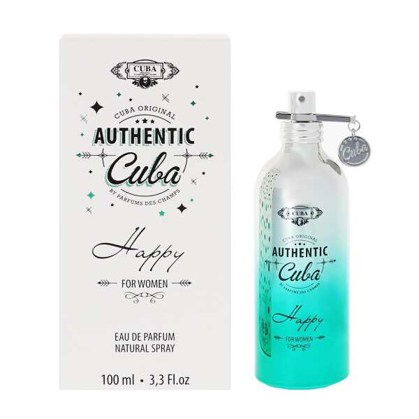 香水 キューバ CUBA オーセンティック ハッピー フォーウーマン EDP・SP 100ml 香水 フレグランス AUTHENTIC HAPPY  FOR WOMEN ｜au PAY マーケット 女性用