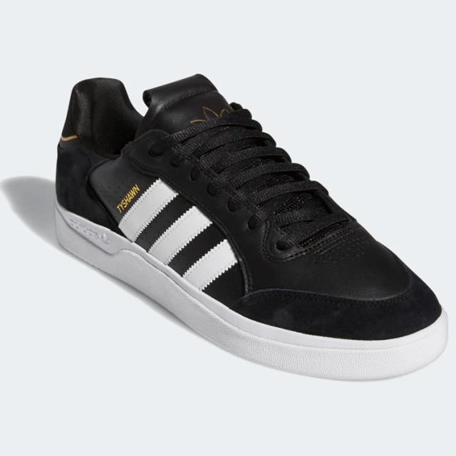 アディダス スケートボーディング タイショーン ロー 28.5cm(US10.5) ブラック×ホワイト×ゴールド #GW4891 adidas TYSHAWN LOW